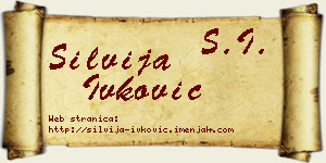 Silvija Ivković vizit kartica